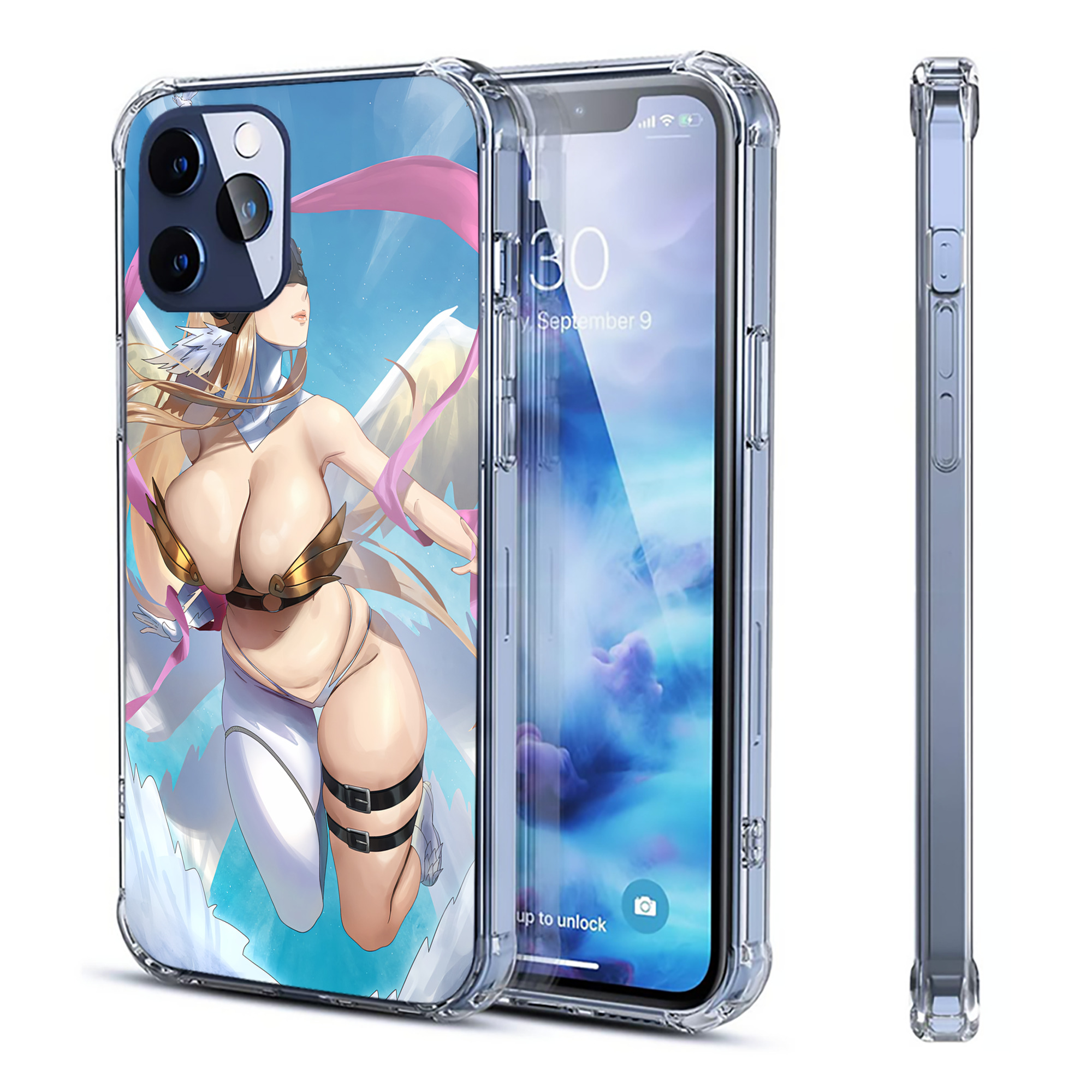 （画像用） Digimon デジタルモンスター/デジモン 【iPhone 12シリーズ対応】透明スマホケース（クリアソフトケース）